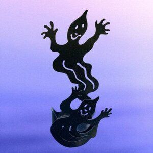 Halloween Shadow Dancer PartyLite Spooky Ghost Metal Votive candle holder